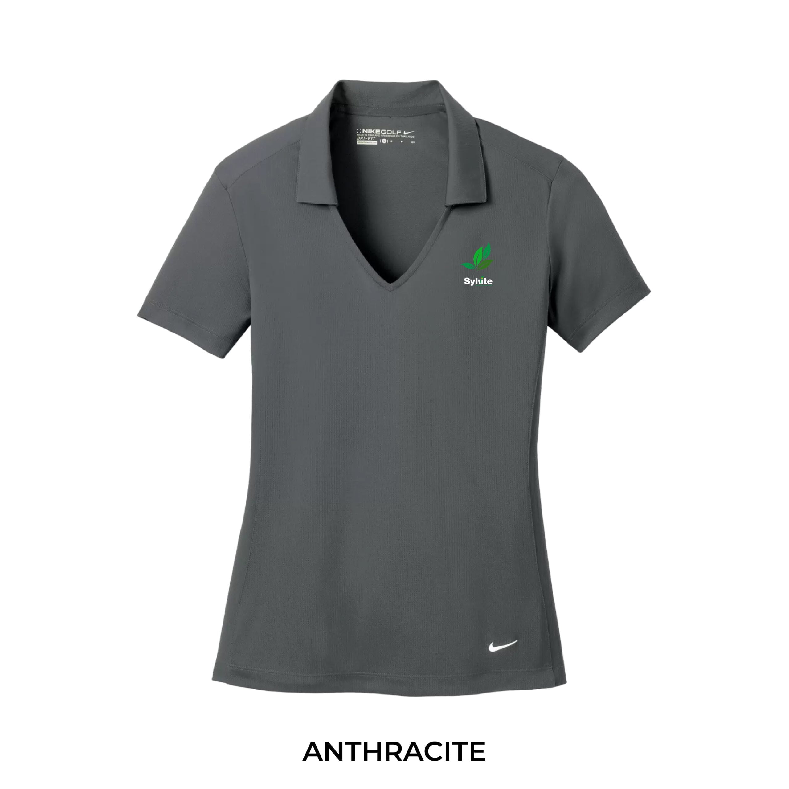 Ladies Nike Vertical Performance Polo_ANTHRACITE