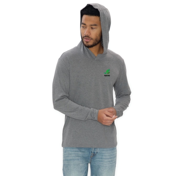 Mens KOI Triblend Long Sleeve Hooded Tee