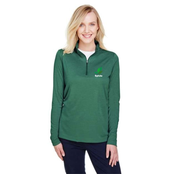 Ladies Heather Performance Quarter Zip